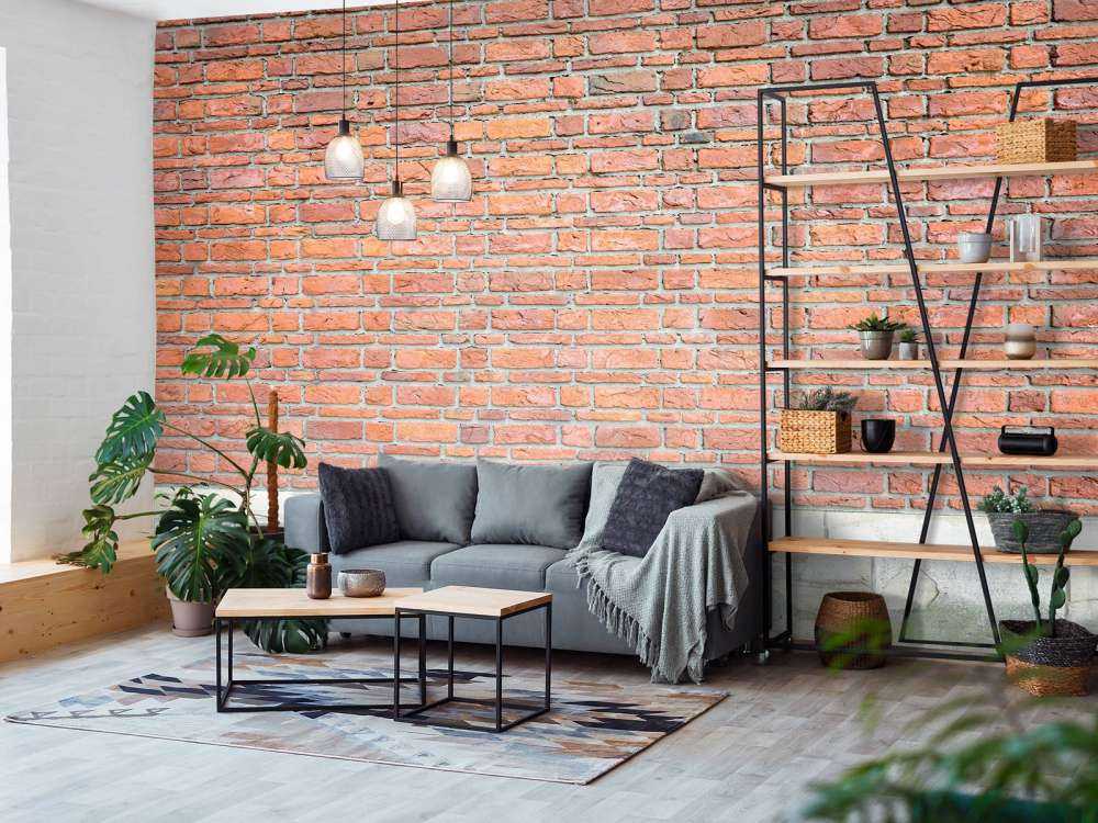 Bricks with old concrete 