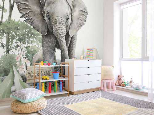 Elephant in the jungle