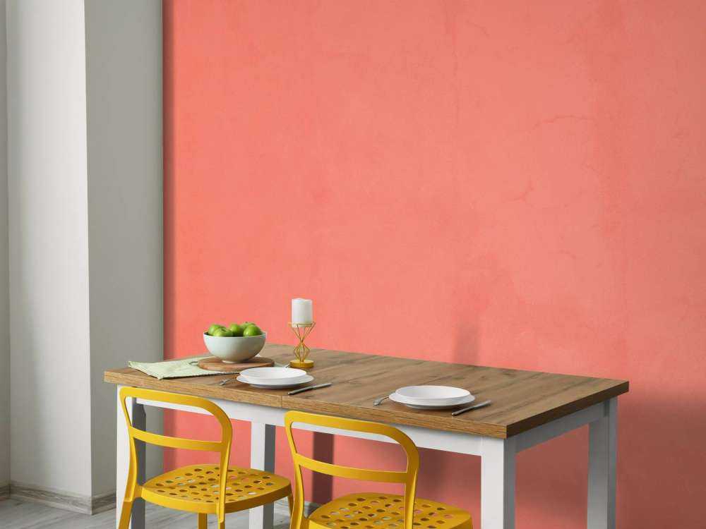 Apricot pink concrete