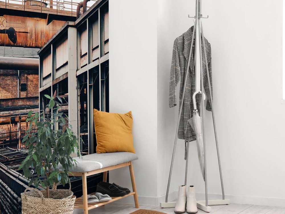 Rails at old a factory