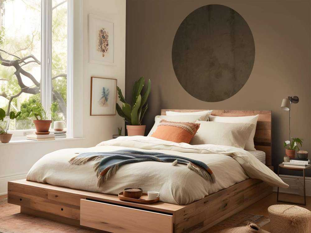 Bister brown concrete
