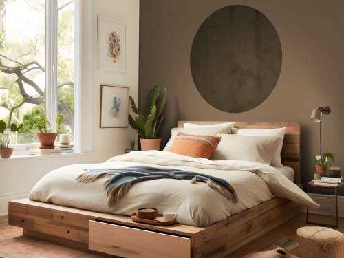 Bister brown concrete