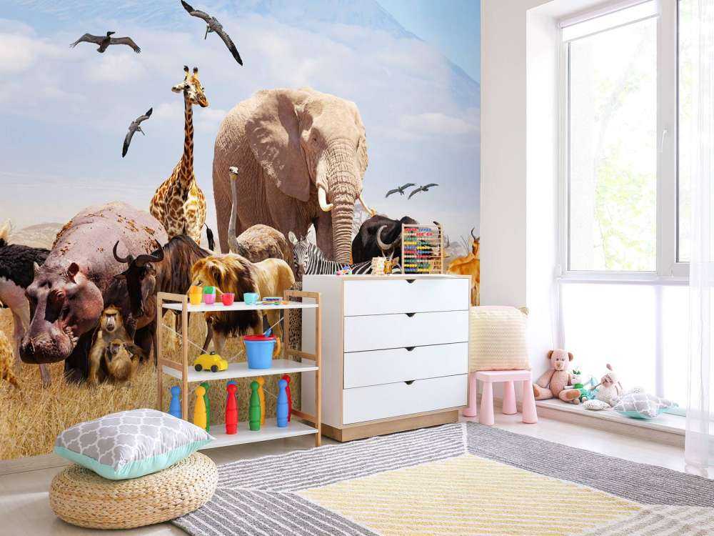 African animals at Kilimanjaro