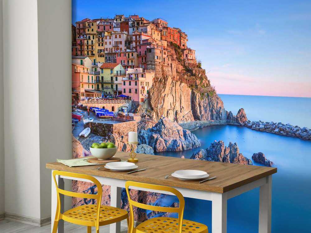 Village on a rock in Italy