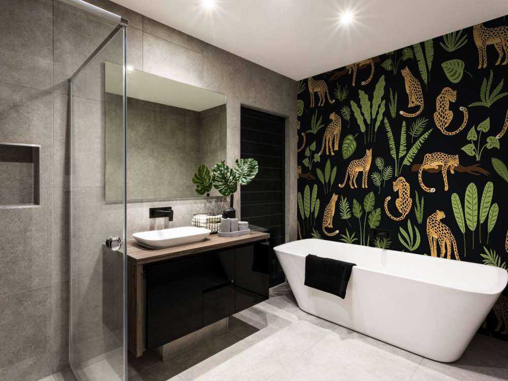 Leopard pattern on a black background