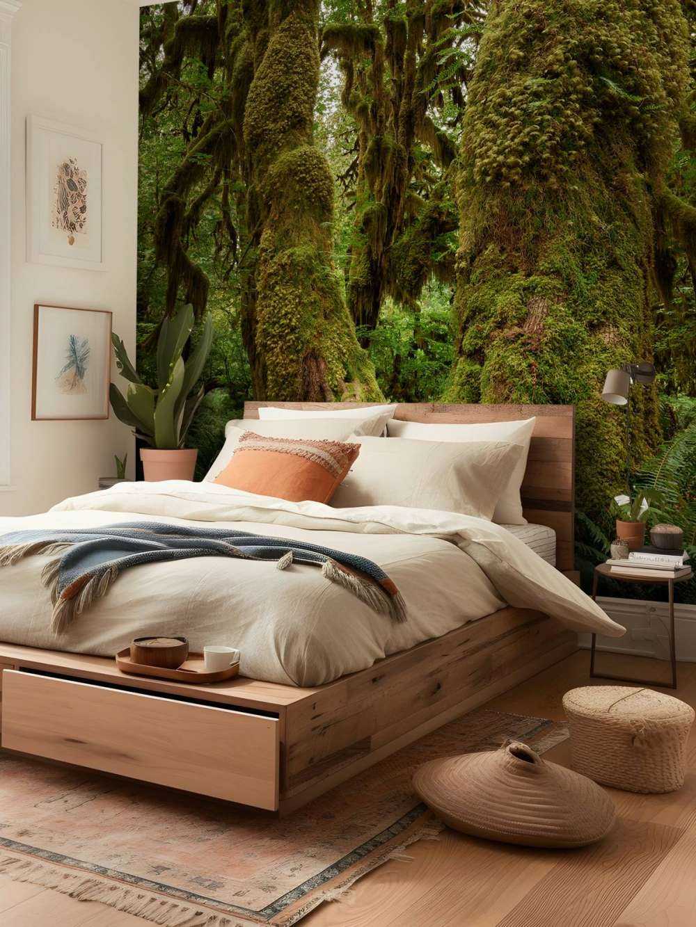 Trees in a rainforest