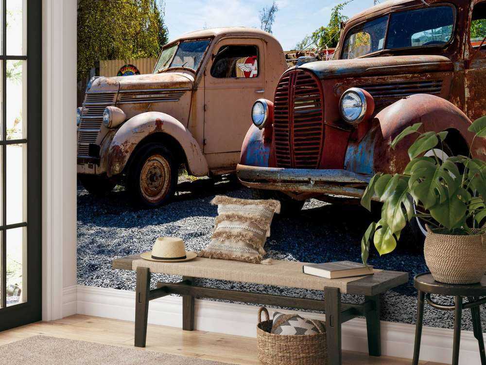 Rusty old trucks