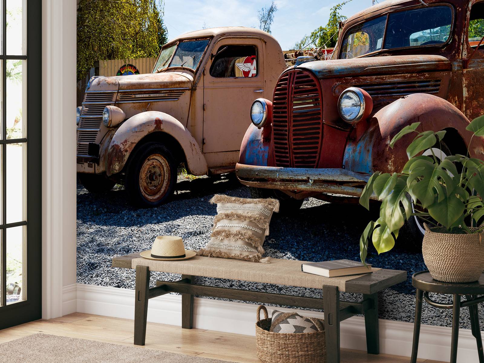Rusty old trucks