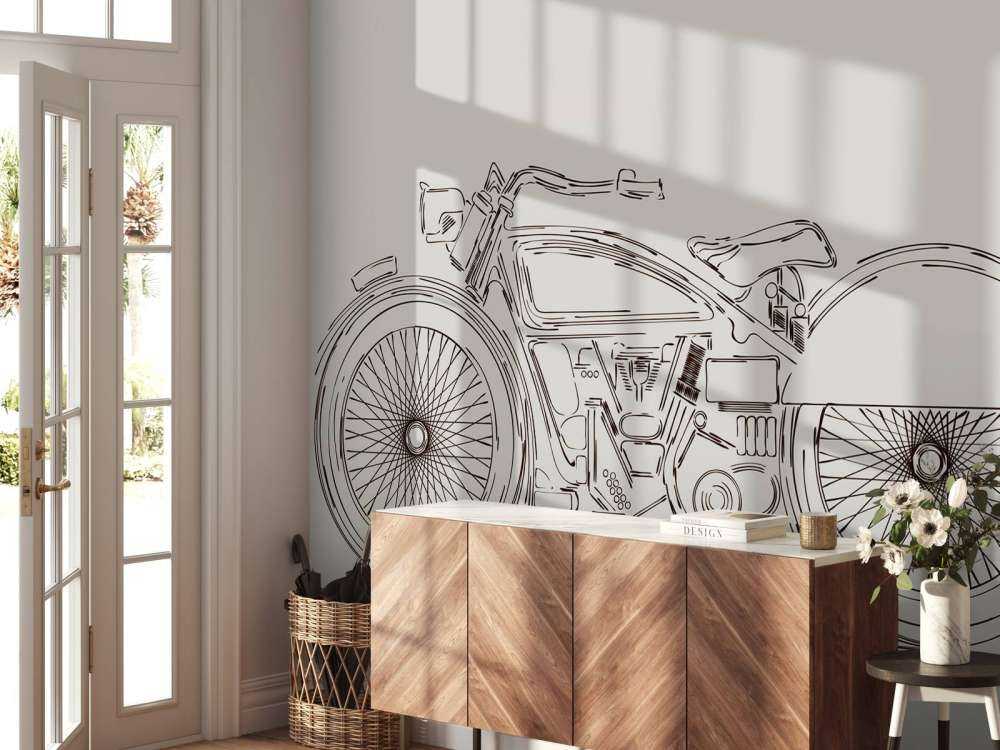 Signed vintage engine