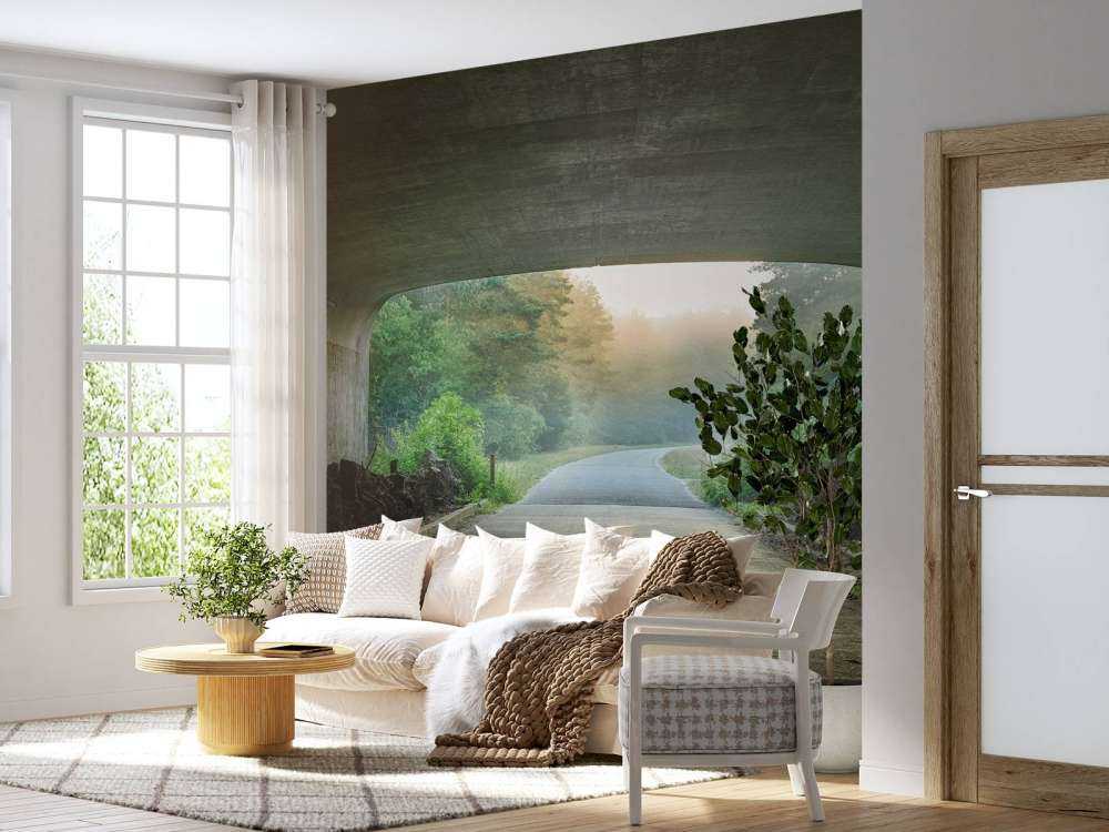 Sun at the end of a tunnel