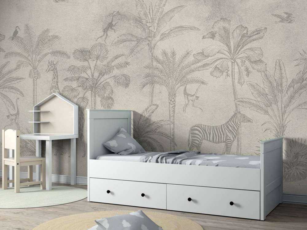 Tropical animal jungle green