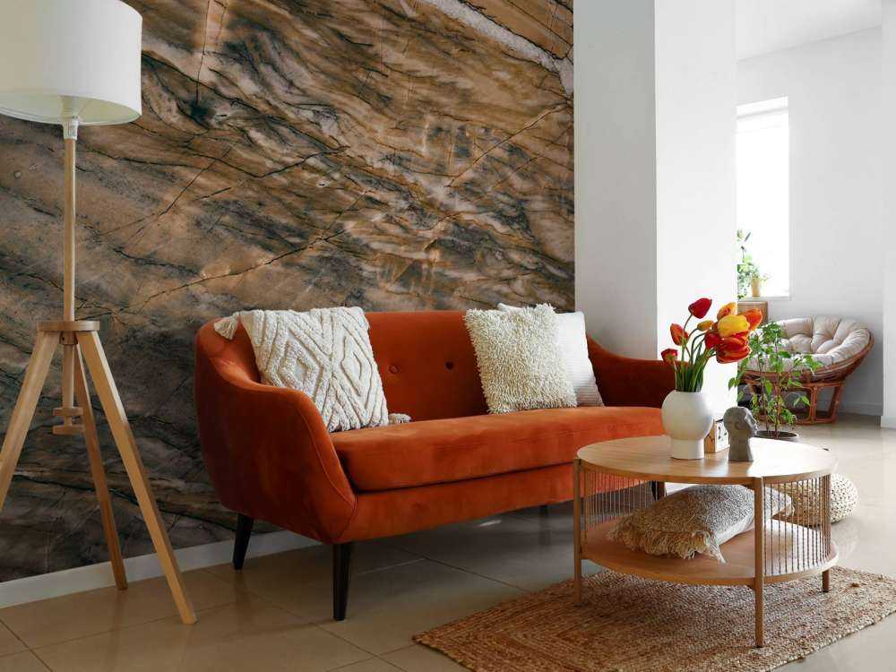 Marble with yellow tint