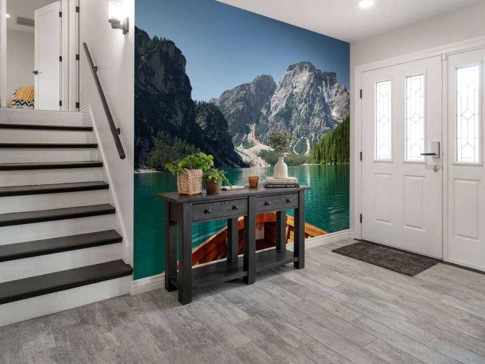 Lago di Braies from a boat