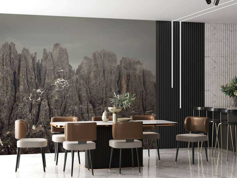 Mountain Peaks in the Dolomites