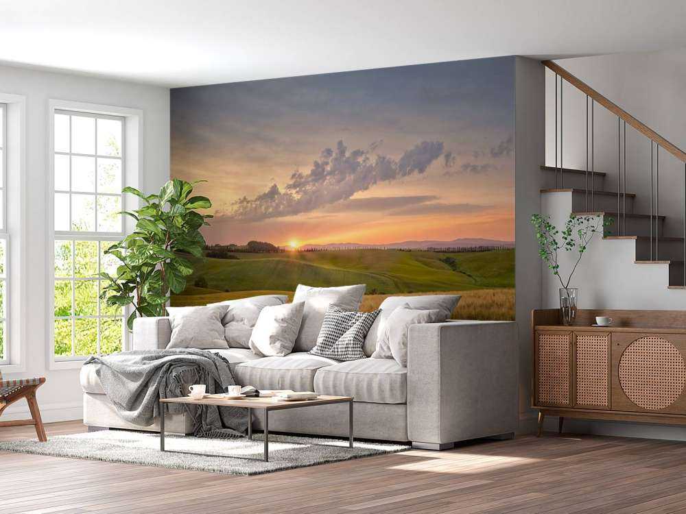 Sunset in Italian Landscape