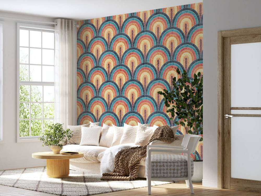 Wavy bohemian print