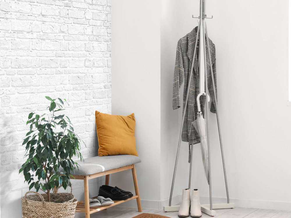 White bricks with old concrete