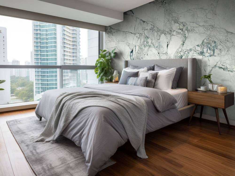 Textured grey marble