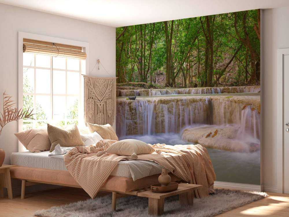 Waterfall in deep rainforest