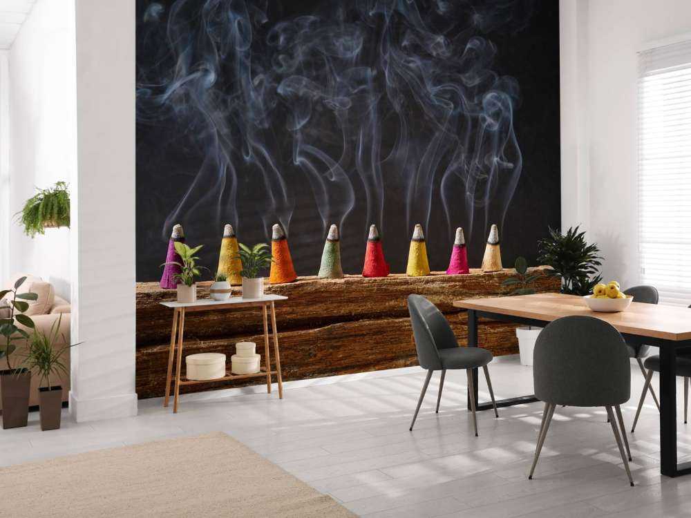 Colored incense sticks