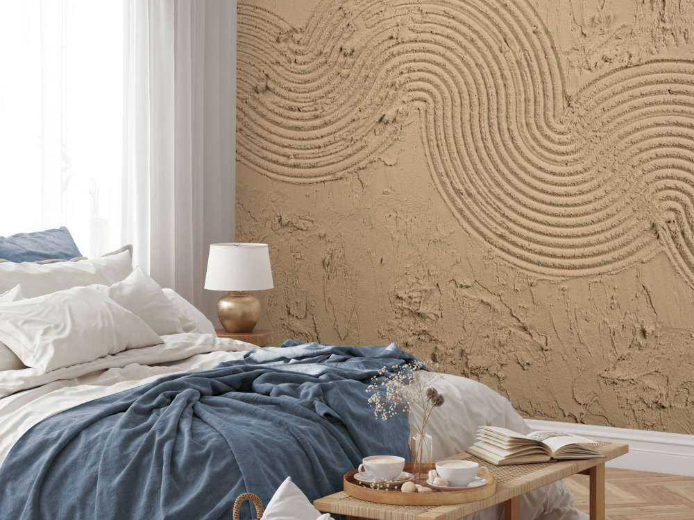Zen Garden Texture in brown