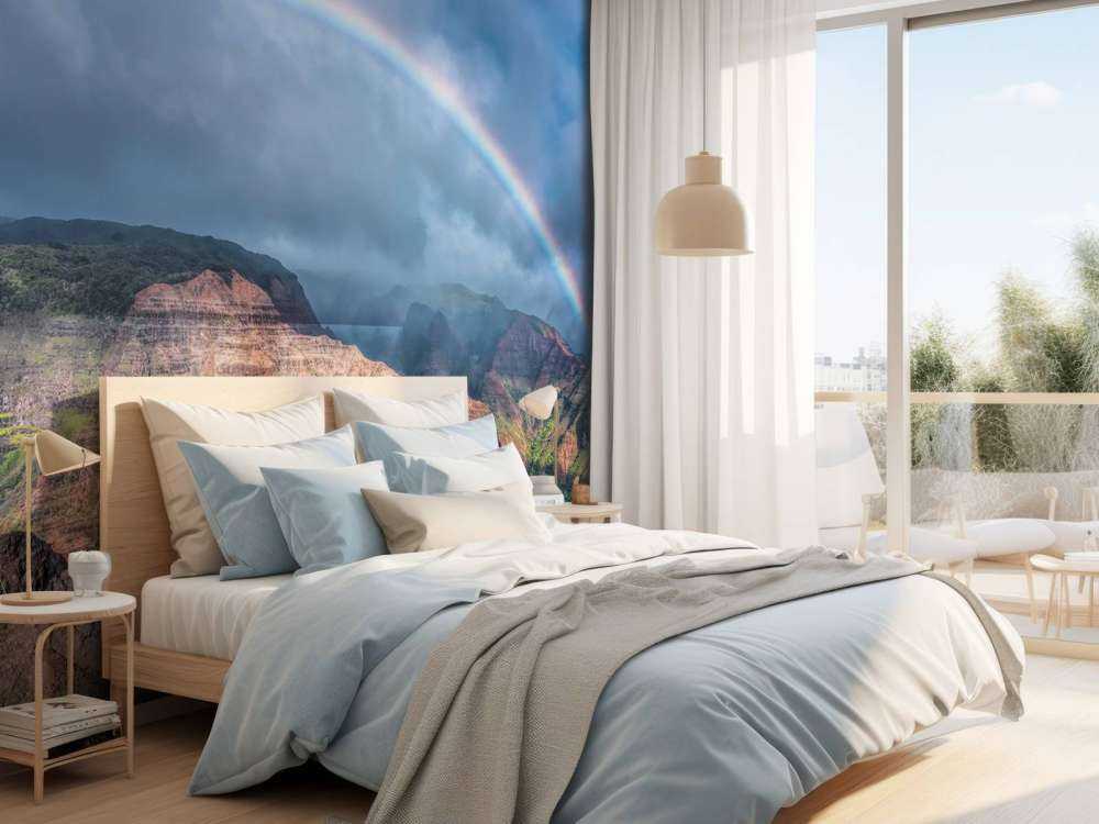 Rainbow over Waimea Canyon