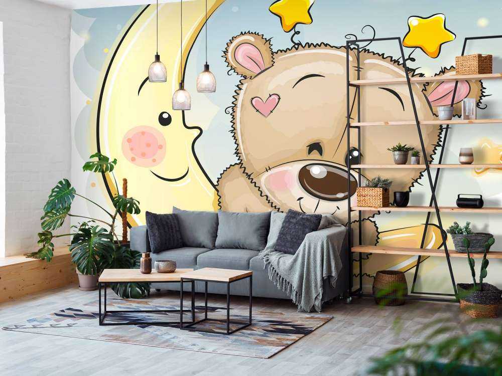 Teddybeer met de maan