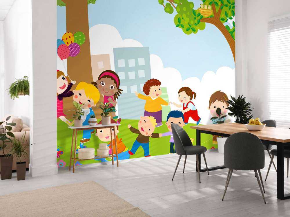 Kinderen aan het spelen