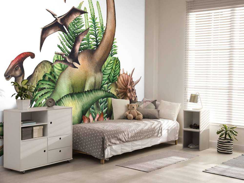 Watercolour dinosaurs
