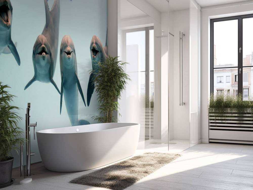 Laughing dolphins