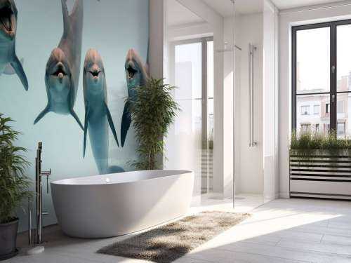 Laughing dolphins