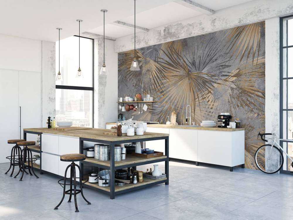 Exotic leaves concrete