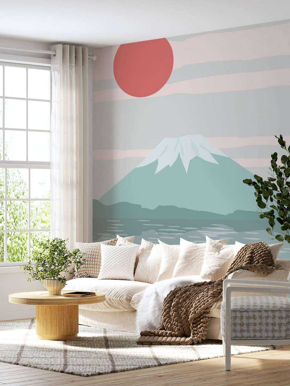 Illustratie van de Fuji berg