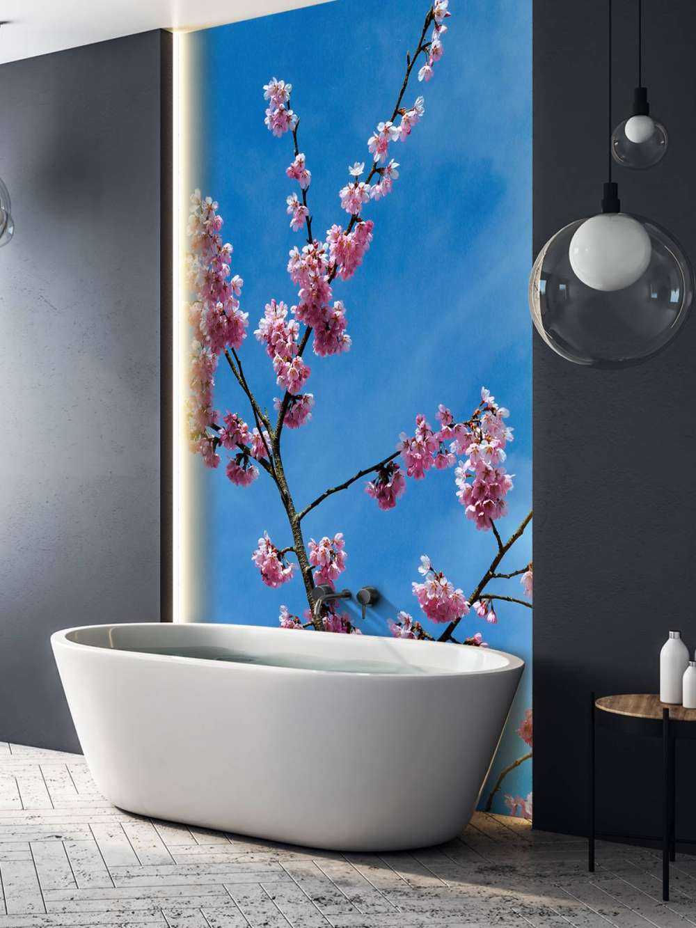 Japanse roze bloesems