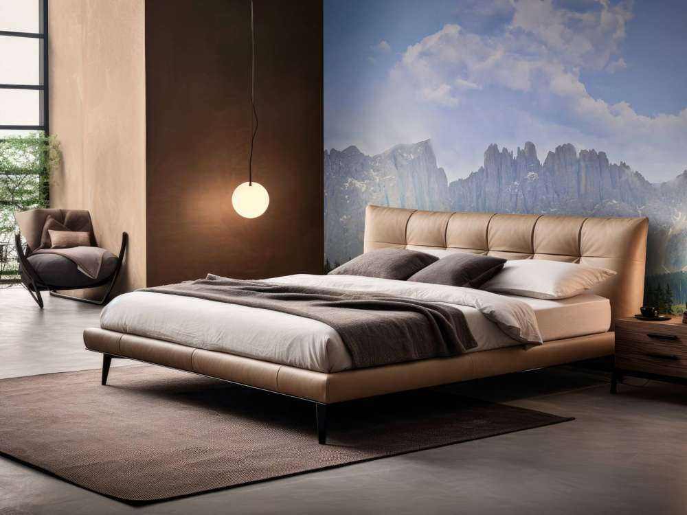 Mountains with trees and clouds