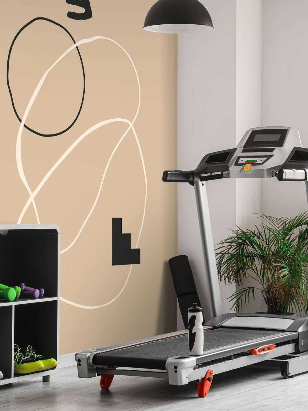 Minimalistische beige illustratie