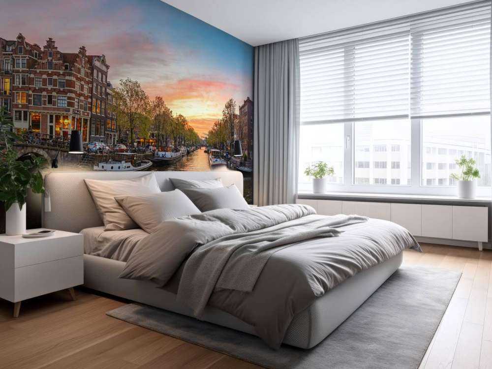 Zonsondergang in Amsterdam