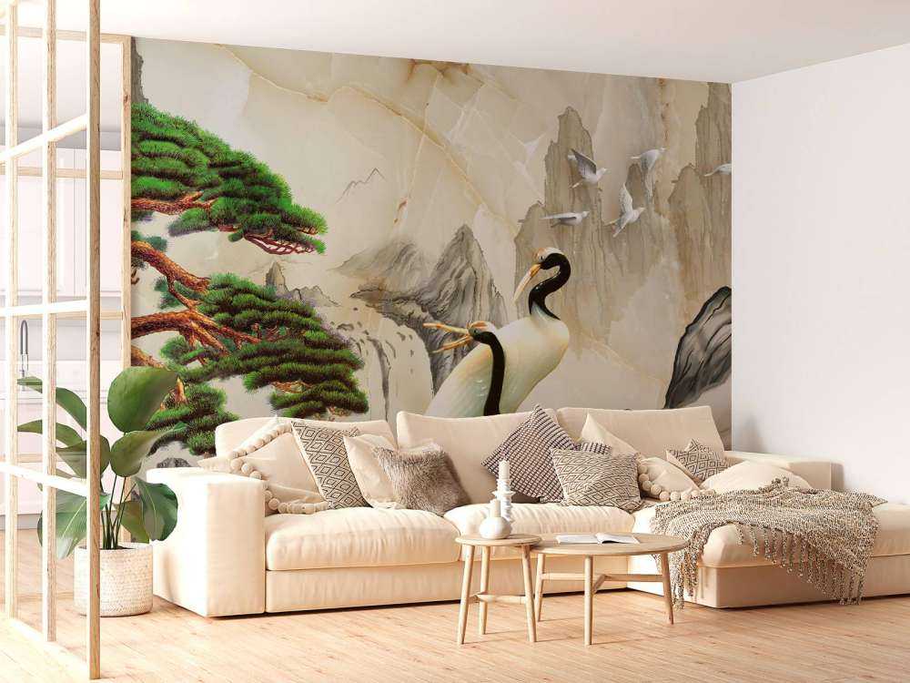 Cranes in a fantasy world