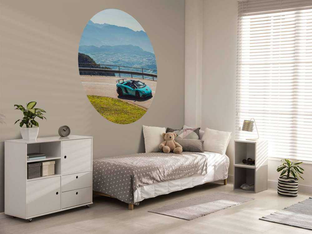 Alpine ride with luxury sports car