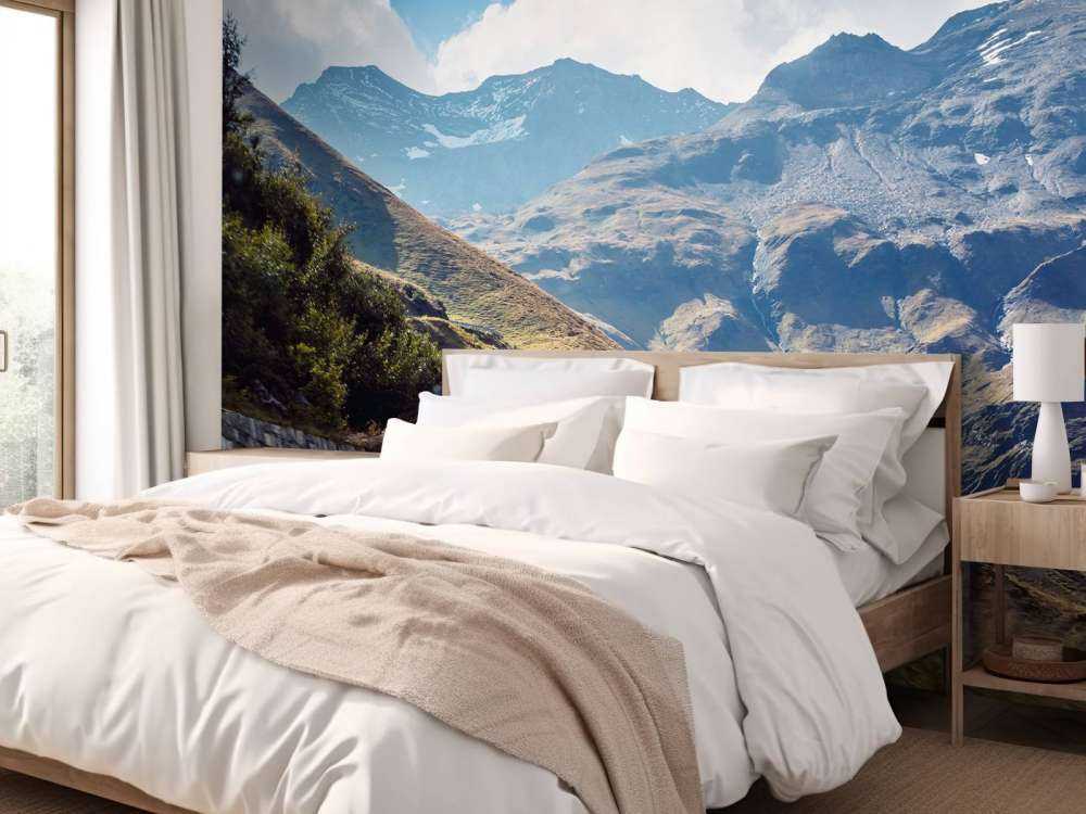 Panorama of a mountain road