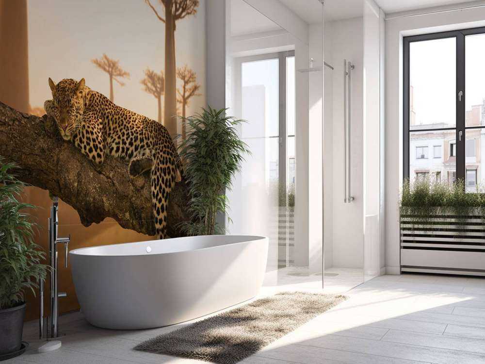 Sleeping leopard