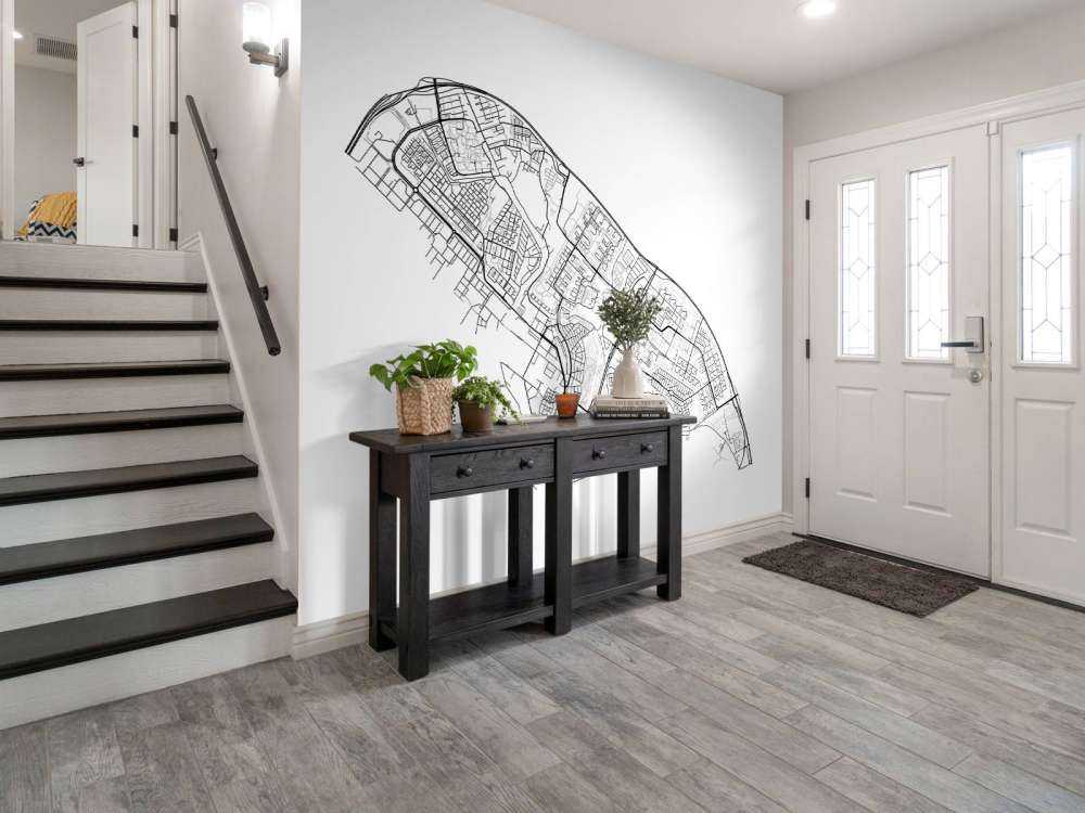 Plattegrond Amsterdam noord, wit