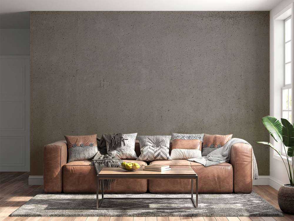 Muur van betonplaten