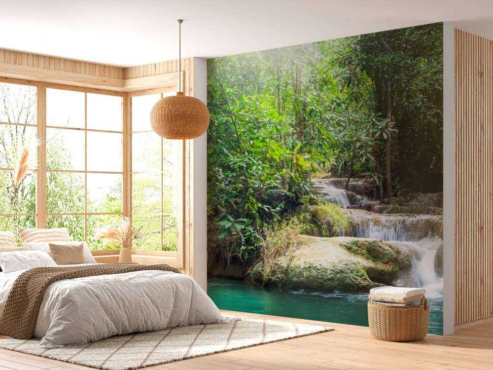 Erawan waterfall in Thailand