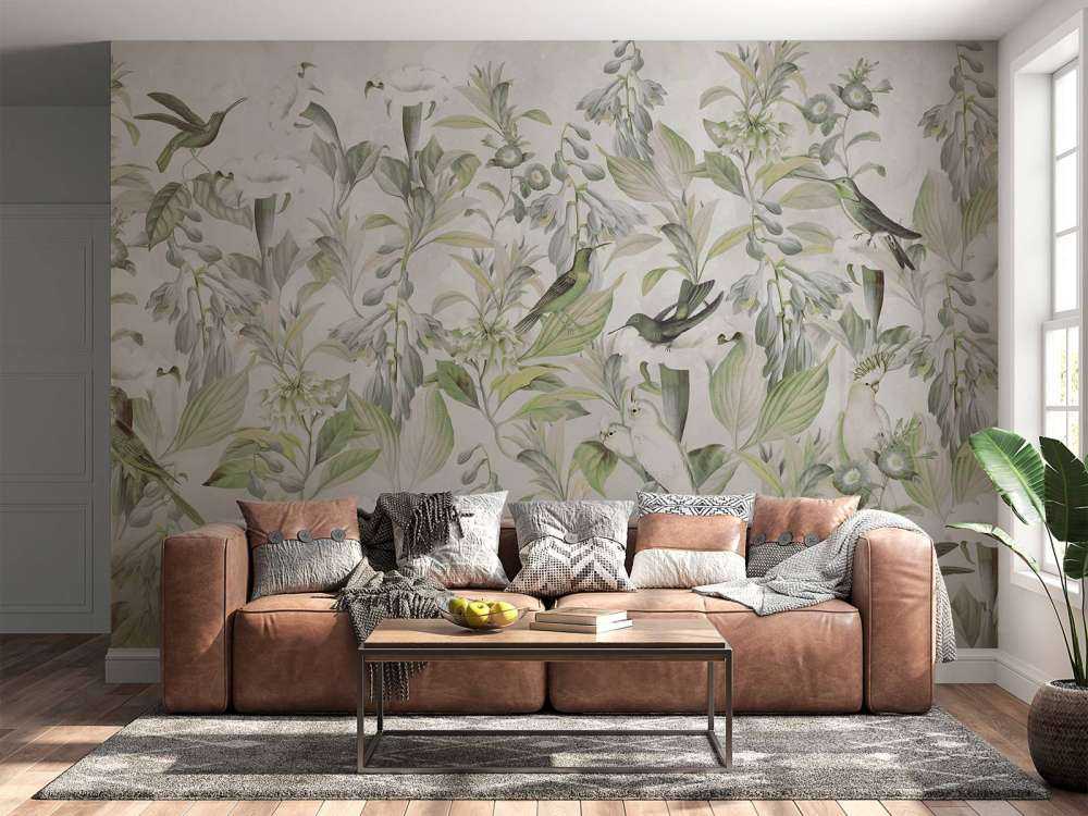 Ethereal Birdsong Blossom - Green Symphony