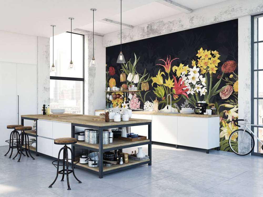 Spring Flowers - Silver Frost Gray