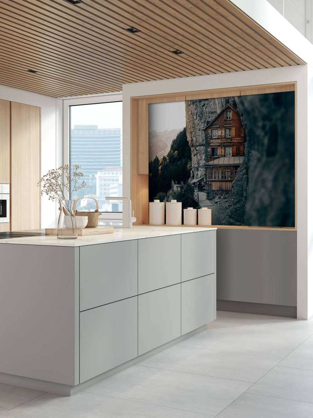 Mountain hut in the Alps