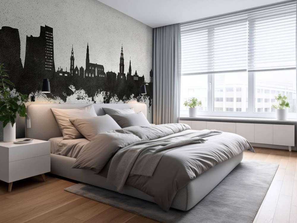 Watercolor skyline, Groningen