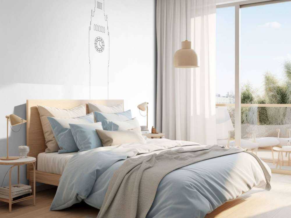 Portret van de Big Ben, wit