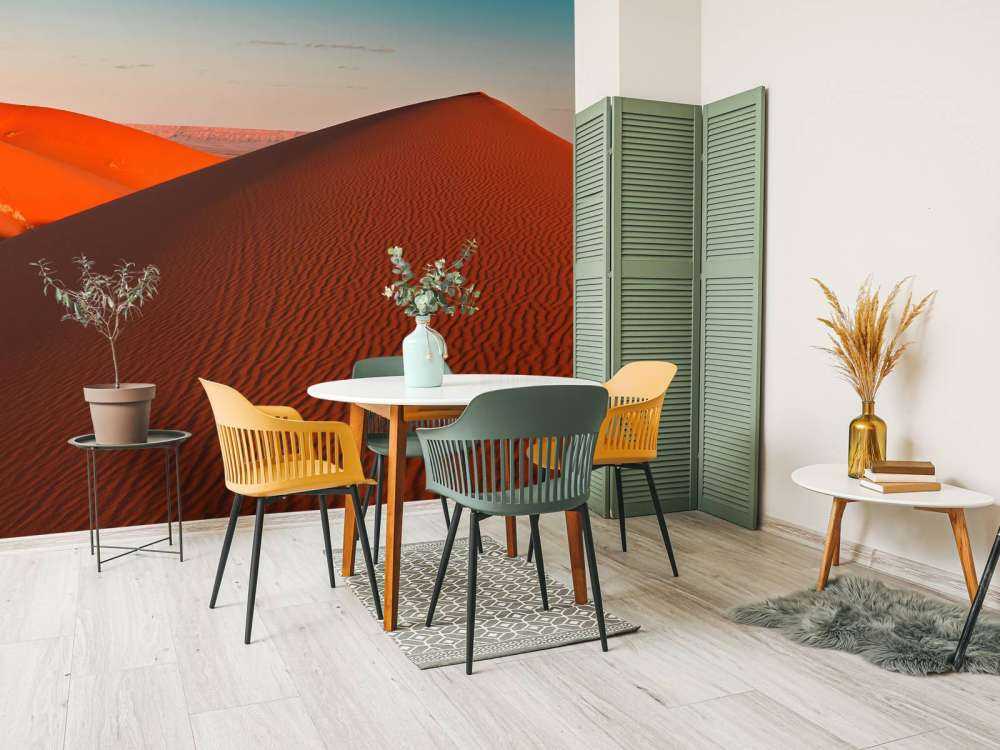 Sand dunes in the Sahara desert